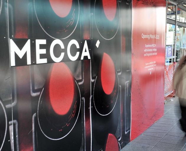 Mecca’s Dunedin store, in 248 George St, will open on March 14. PHOTO: GREGOR RICHARDSON