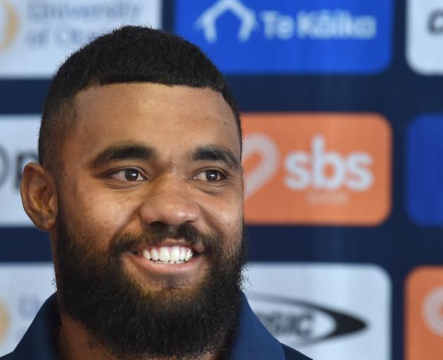 Soane Vikena is revelling in a fresh start at the Highlanders. PHOTO: PETER MCINTOSH