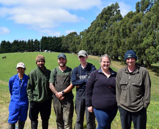 Hosting a DiaryNZ event on farm near Milton last week are Way2Milk Dairies team members (from...