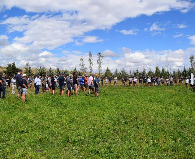 About 120 people attended a Beef + Lamb field day on Ida Valley Station in Central Otago.