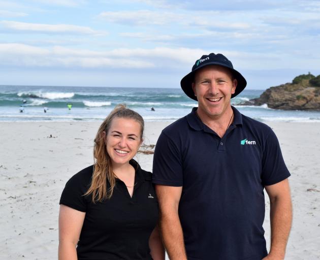 Organising the season finale are event co-ordinator Emma Townsend, of Mosgiel, and Fern Energy...