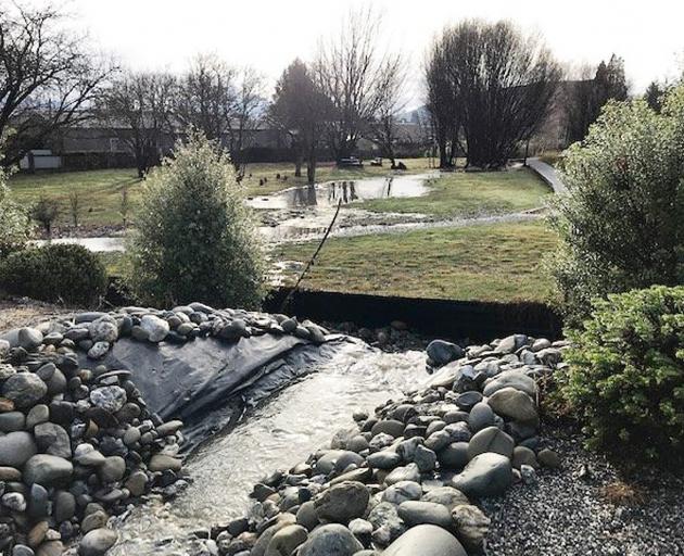 Rain last week caused another sediment overflow into Otago Fish and Game Bullock Creek Hatchery...