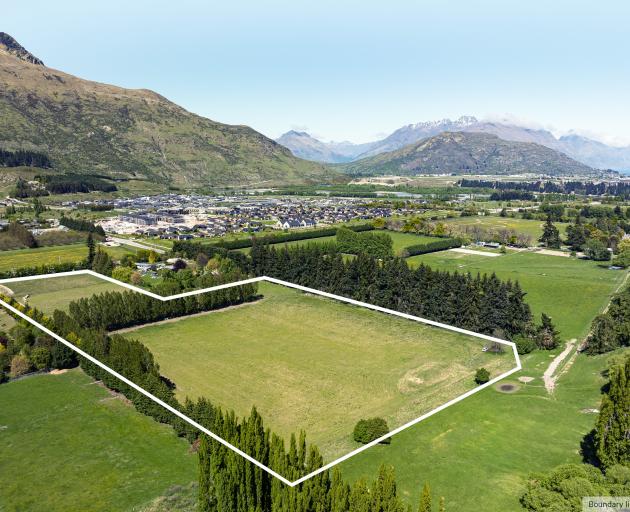 Queenstown Commercial Ltd’s put this 4.87ha Ladies Mile site on the market. PHOTO: SUPPLIED