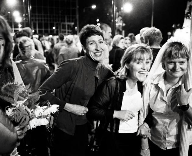 A group of friends at a hen's night. Photo: Anthony McKee