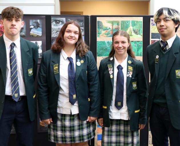Bayfield High School sports prefects (from left) Jack Flanagan, Kyla Glover, Ella Rowe and Aydean...