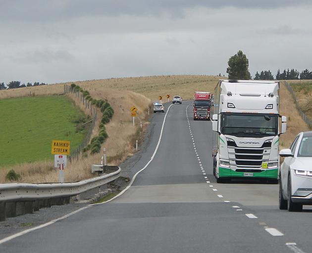 Traffic backed up on State Highway One after the crash. Photo: Supplied