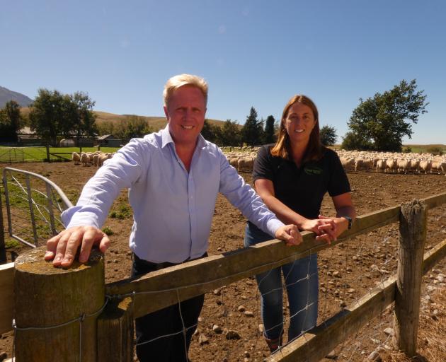 Minister of Agriculture Todd McClay, left, talks about trade developments and promising market...