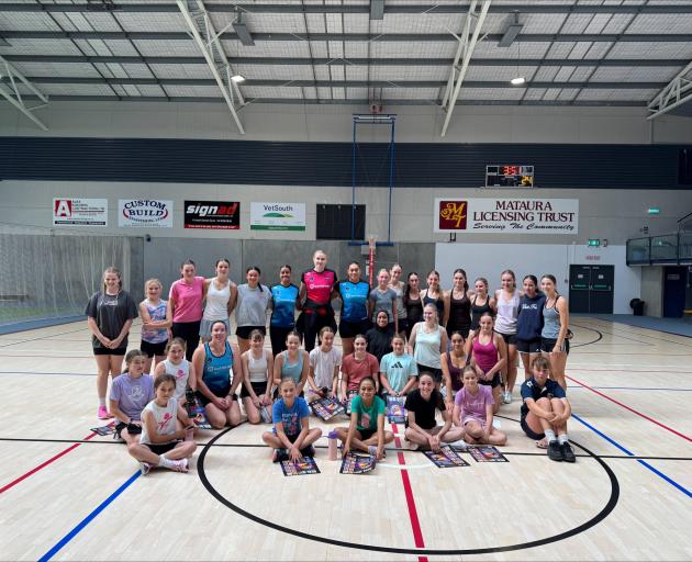 The Southern Steel came to Gore on Saturday, coaching a group of young netball players through...