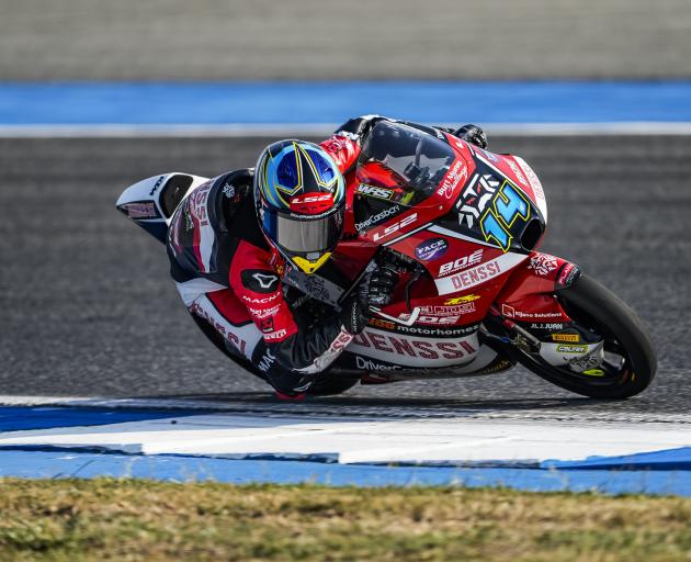 Cormac Buchanan's Moto3 World Championship debut in Thailand. PHOTO: MANU TORMO/SUPPLIED