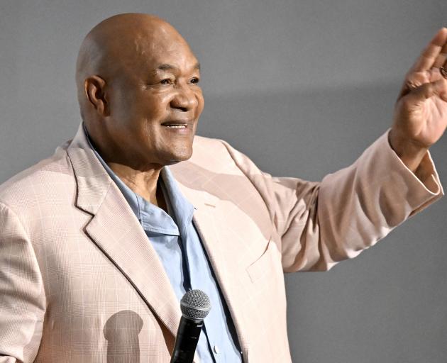 George Foreman at the premiere of the film about his life, Big George Foreman, in 2023. Photo:...