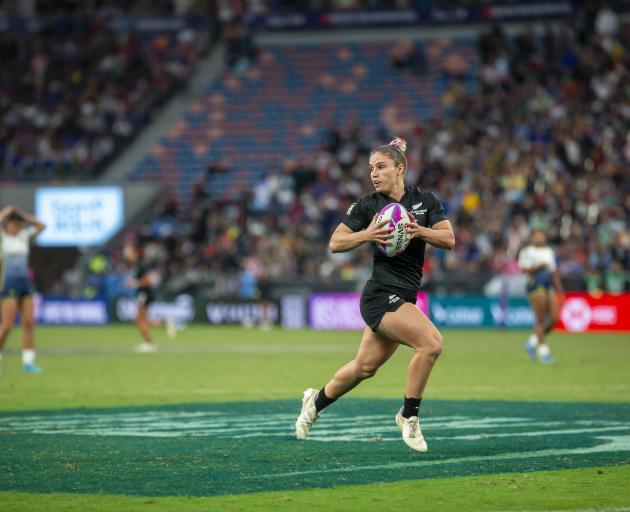 Michaela Brake in action at the Hong Kong Sevens. Photo: Getty Images