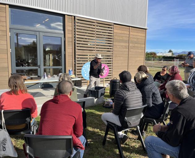 Allan Kelly runs a full workshop on smoking food at the 2024 Autumn Harvest Festival. PHOTO:...