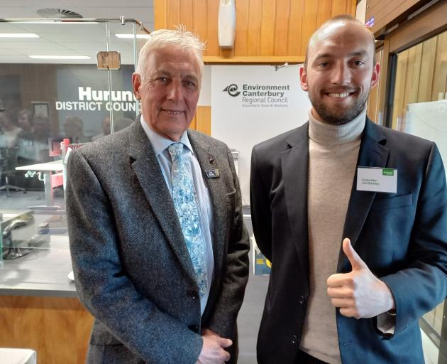 Environment Canterbury councillor Joe Davies (right) and his father, Hurunui district councillor...