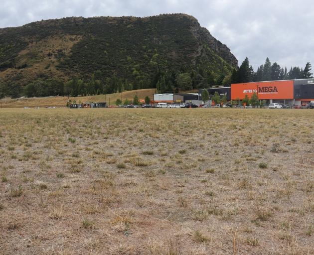 The future location of the "new town square" in front of Mitre 10 in Three Parks. PHOTO: RAWAN SAADI