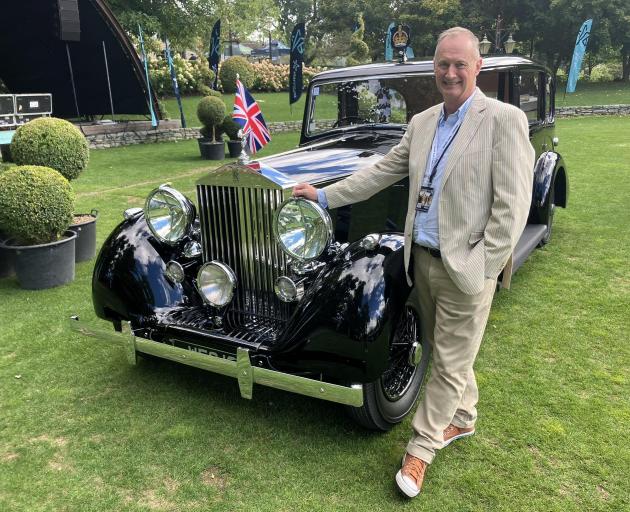 Simon Manning, of Lake Hayes, with his 1939 Rolls-Royce Wraith, which he spent 10 years restoring...