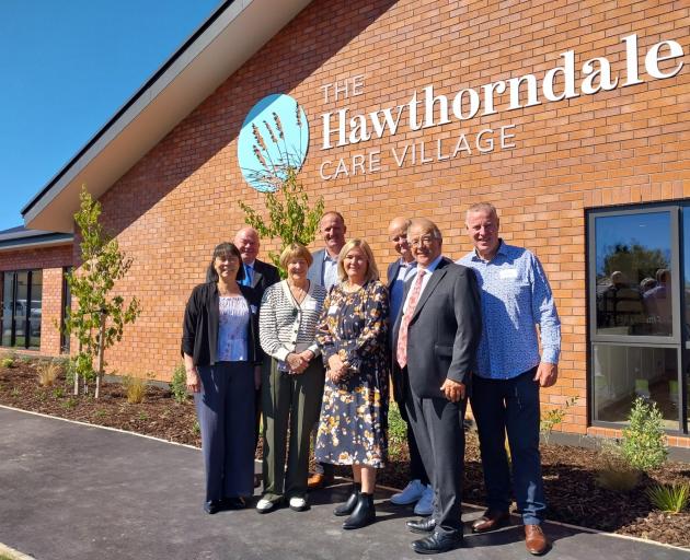 The Hawthorndale Care Village board (from right), Helen Young, Paddy O'Brien, Margaret Brown,...