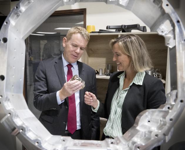United Machinists chief executive Sarah Ramsay, framed by a camera gimble ring, shows Labour...