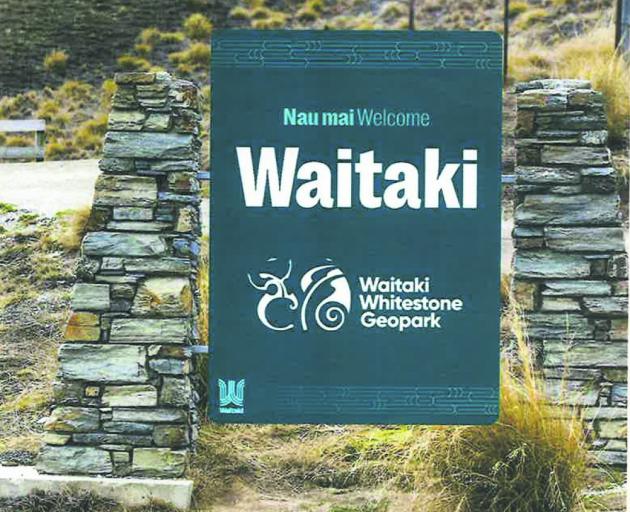 The new Waitaki district entrance sign.