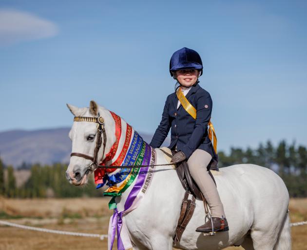 Wānaka-Hāwea Pony Club member Macy Goodwin won Reserve Champ with her horse. PHOTOS: SUPPLIED