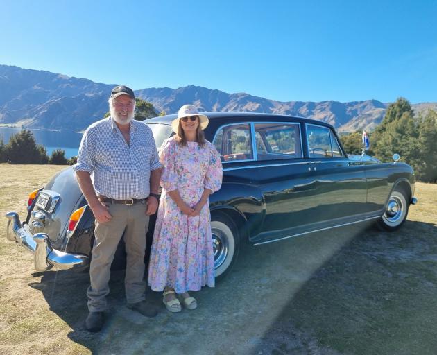 Lake Hāwea resident Gerry Shaw, pictured with partner Denise Shaw, bought his Rolls-Royce Phantom...