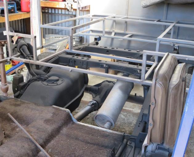 The new chassis for the Kiddie Train. PHOTO: TONI WILLIAMS