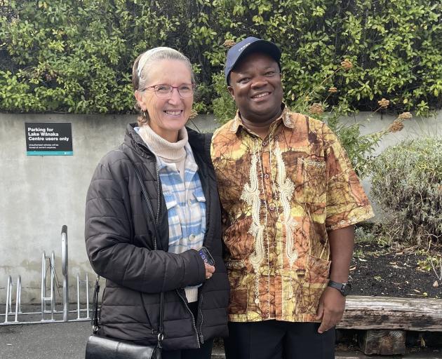 Lucky Kabuji is excited to get his citizenship with the support of his wife Cathryn Kabuji.
