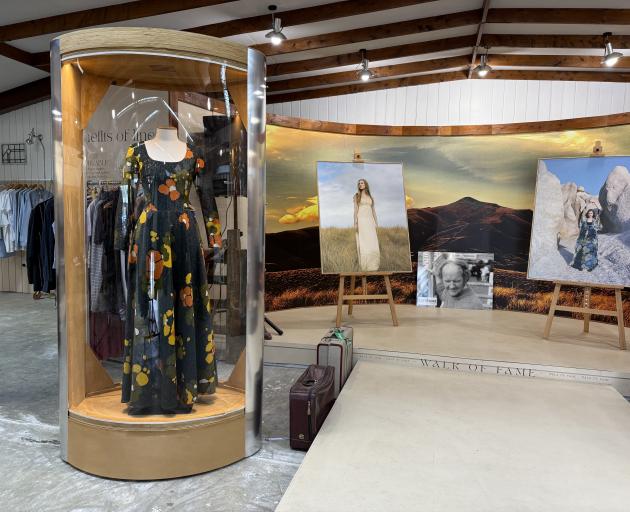 High-tech pods created to display Eden Hore's fashion collection, like the one seen here in...