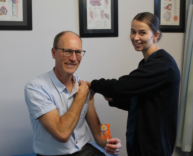 After Dr Andrew Ure was so brave during his annual flu shot — available now at healthcare...