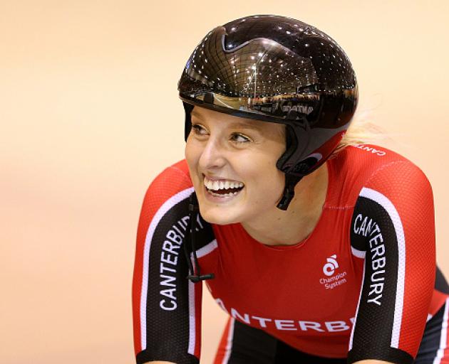 Olivia Podmore competing for Canterbury at the New Zealand Track Nationals in 2017. Photo: Getty...