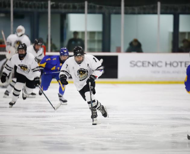 Anjali Mulari in action for the Ice Fernz during the division 2, group B world championships in...