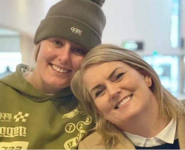 Elite sprint cyclist Olivia Podmore pictured with her mother, Nienke Middleton, at Christchurch...