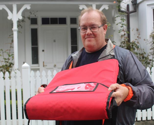 Rhys Fitzsimmons has started his own food delivery company in Winton. Photo: Nina Tapu