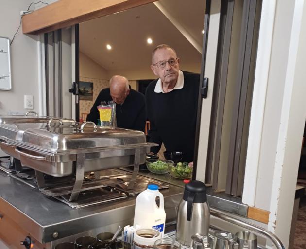 Unaware he is the target of an April Fool’s prank, Wallingford resident Paul gazes into the...