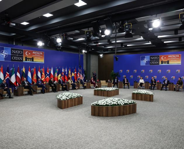A Nato foreign ministers' informal meeting in Turkey last week. PHOTO: REUTERS
