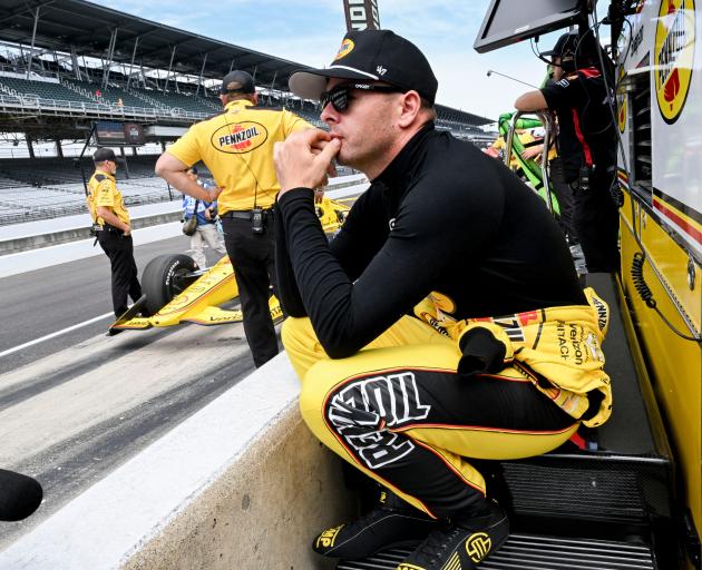 Team Penske driver Scott McLaughlin ponders the upcoming race. PHOTO: REUTERS