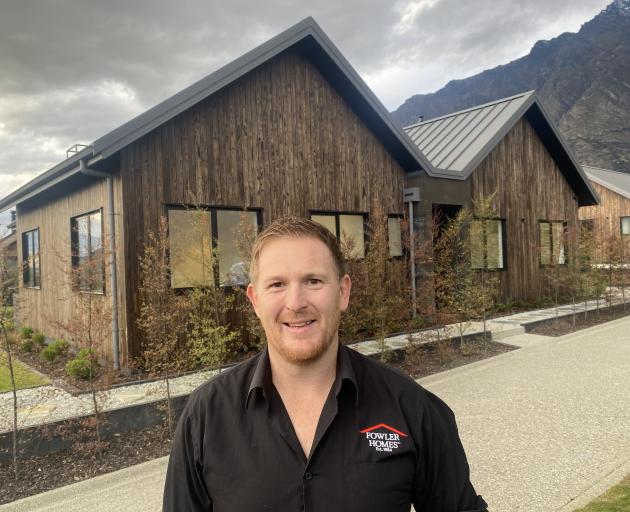 Fowler Homes’ Queenstown franchisee Jason McGirr with his company’s new Jack’s Point showhome....