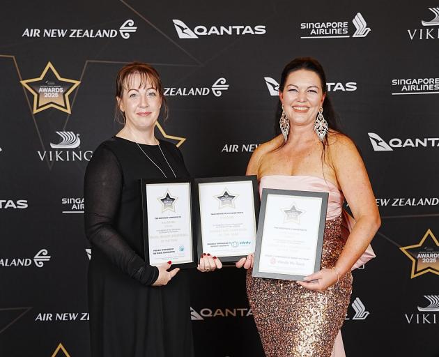 xtravel founders Niki Davies, left, and Tori Keating at last weekend’s National Travel Industry...