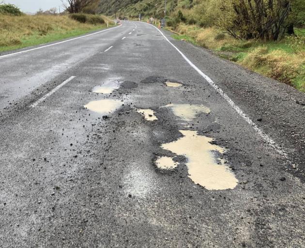 Damage along SH75 after the heavy rain. Photo: Andy Hughes / Supplied