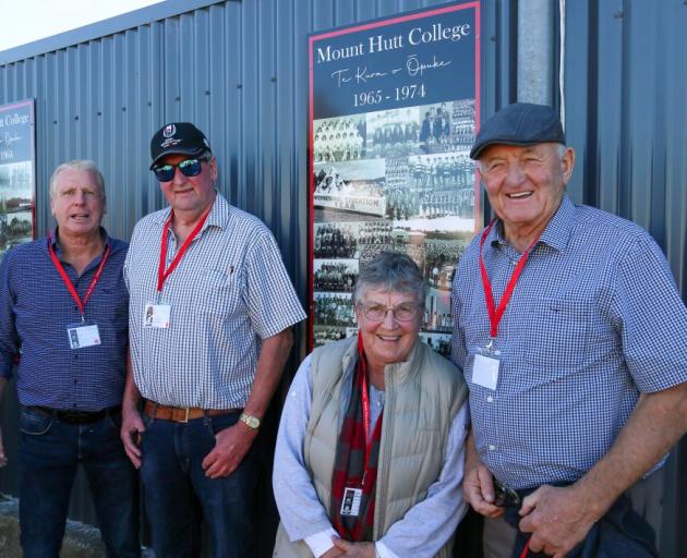 Students from the 1960s (from left) Keith Middleton, Trevor Taylor, Lois Allred (nee Carter) and...