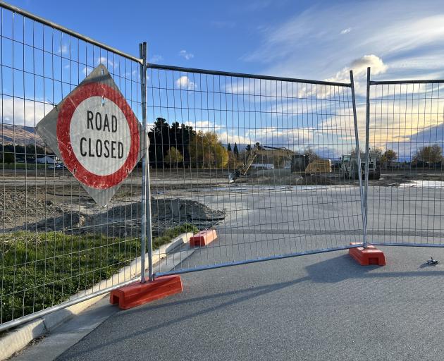 Access to Gair Estate is closed as earthworks on the site in Cromwell are under way. PHOTO: KIM...