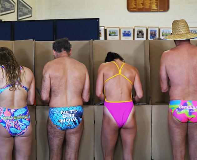 Millions of voters interrupted their regular Saturday activities to cast their ballots. 