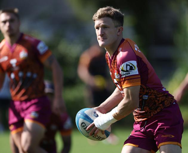 Damian McKenzie at a training session with the Chiefs this week. Photo: Getty Images 
