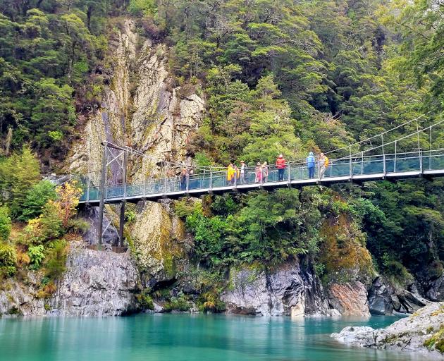 The Blue Pools bridge is set to reopen today. PHOTOS: DEPARTMENT OF CONSERVATION
