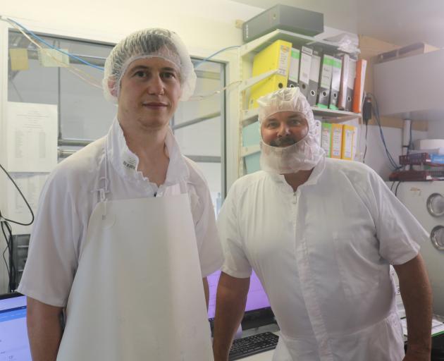 Whitestone Cheese head cheesemaker Jonathan Emerson and managing director Simon Berry at their...