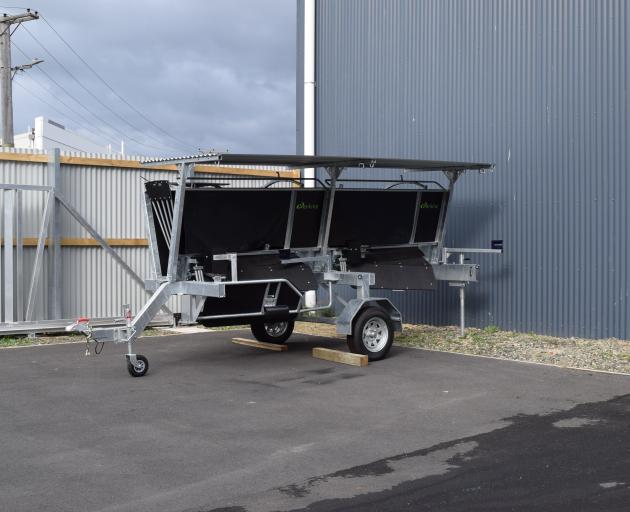 A two-stand CrutchMaster crutching trailer.
