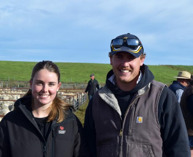 Hamish Hunter-Letham, with his girlfriend Samantha Harmer, both of Mid Canterbury, attended the...