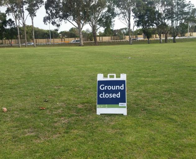 Williams Park in Māngere, where a planned Run It Straight event was cancelled after causing...
