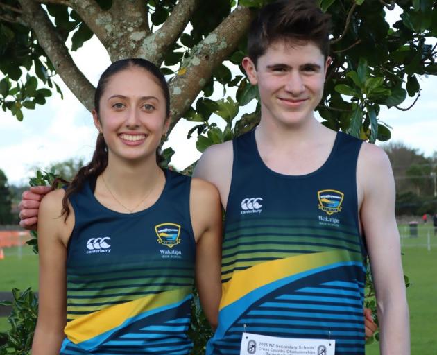 Wakatipu High’s Siena Mackley and James Weber. PHOTO: SUPPLIED