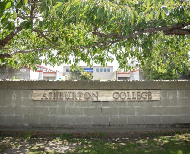 Ashburton College. Photo: RNZ / Cole Eastham-Farrelly