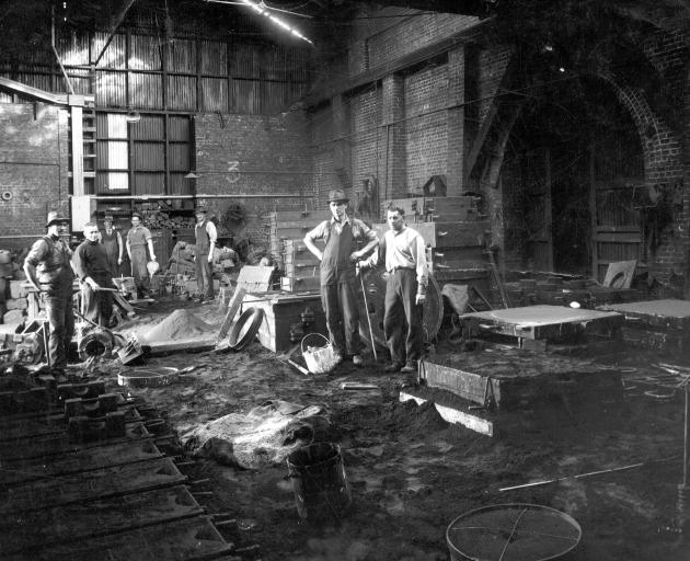 Workers at the Stevenson and Cook Foundry.